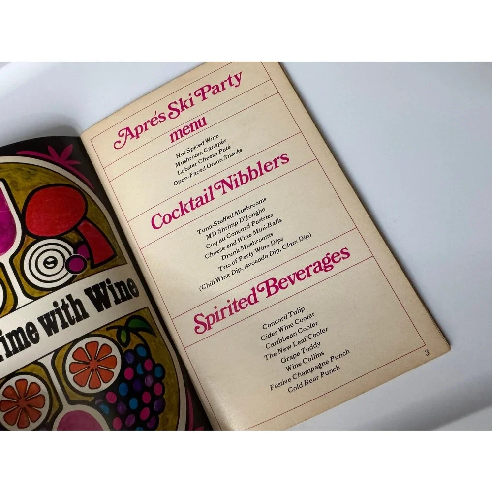 Vintage‎ Mogen David Menus For Every Mood Wine Recipe Booklet Cookbook 1970s